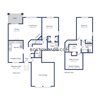 Waltham Apartment for rent 2 Bedrooms 2 Baths - $2,895